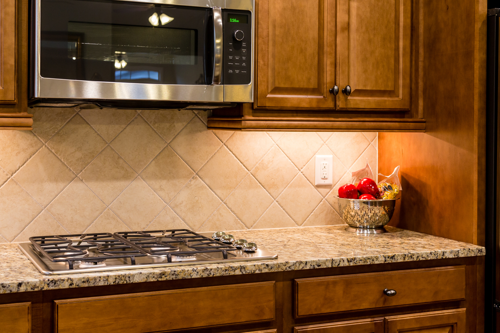 kitchen countertop finishes, tile backsplash for kitchen