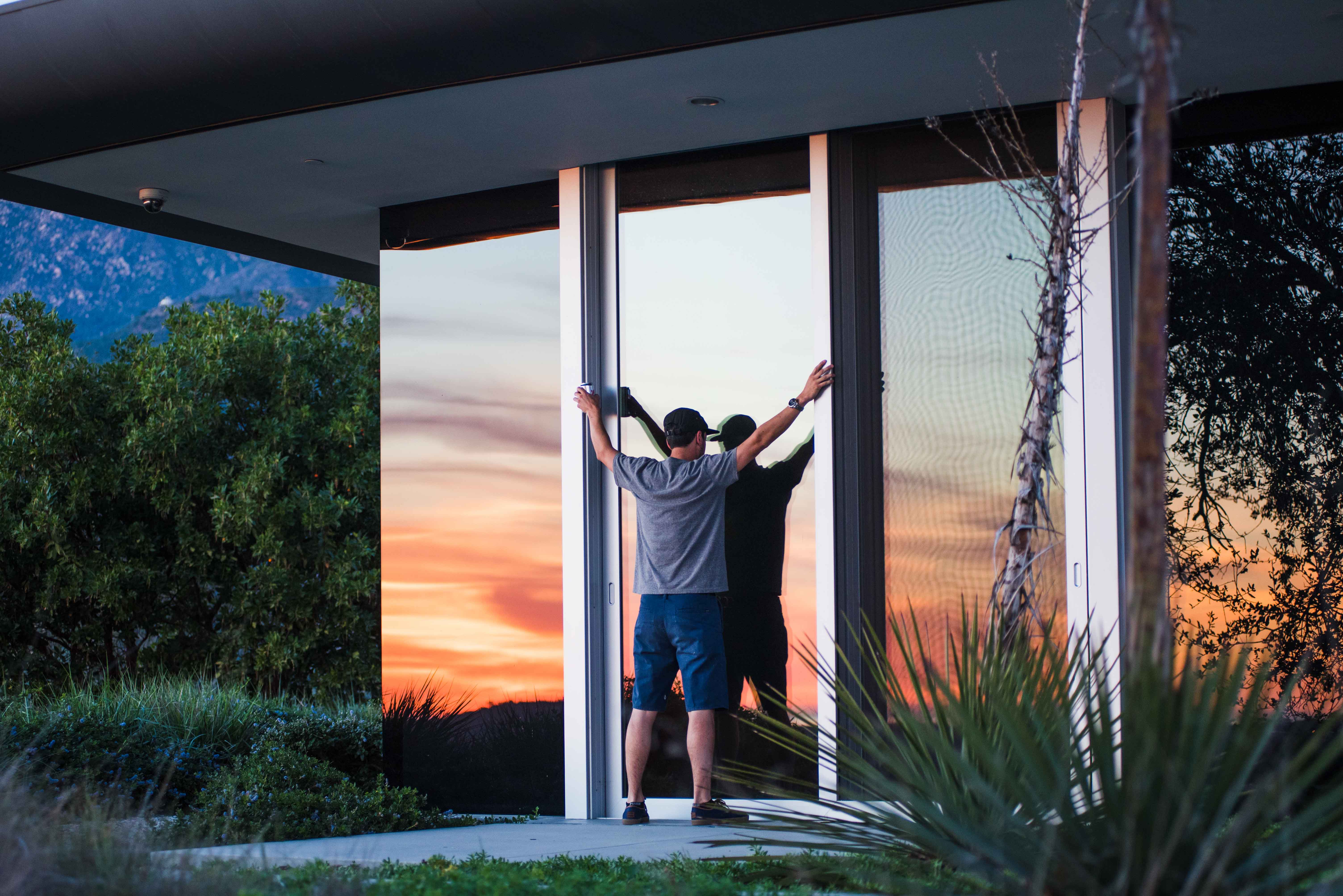 installing large sliding glass doors