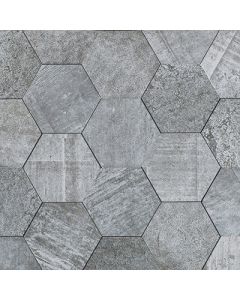 Amsterdam 3D Hexagon Grey Stone