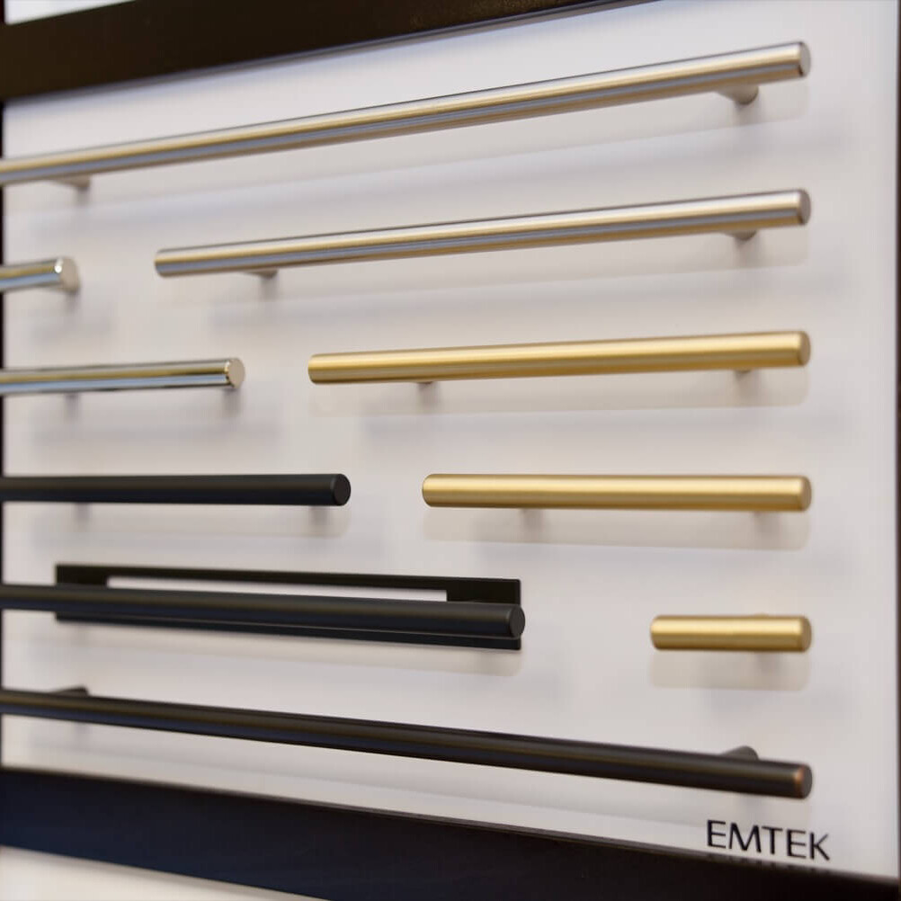 Emtek cabinet handles at RWC
